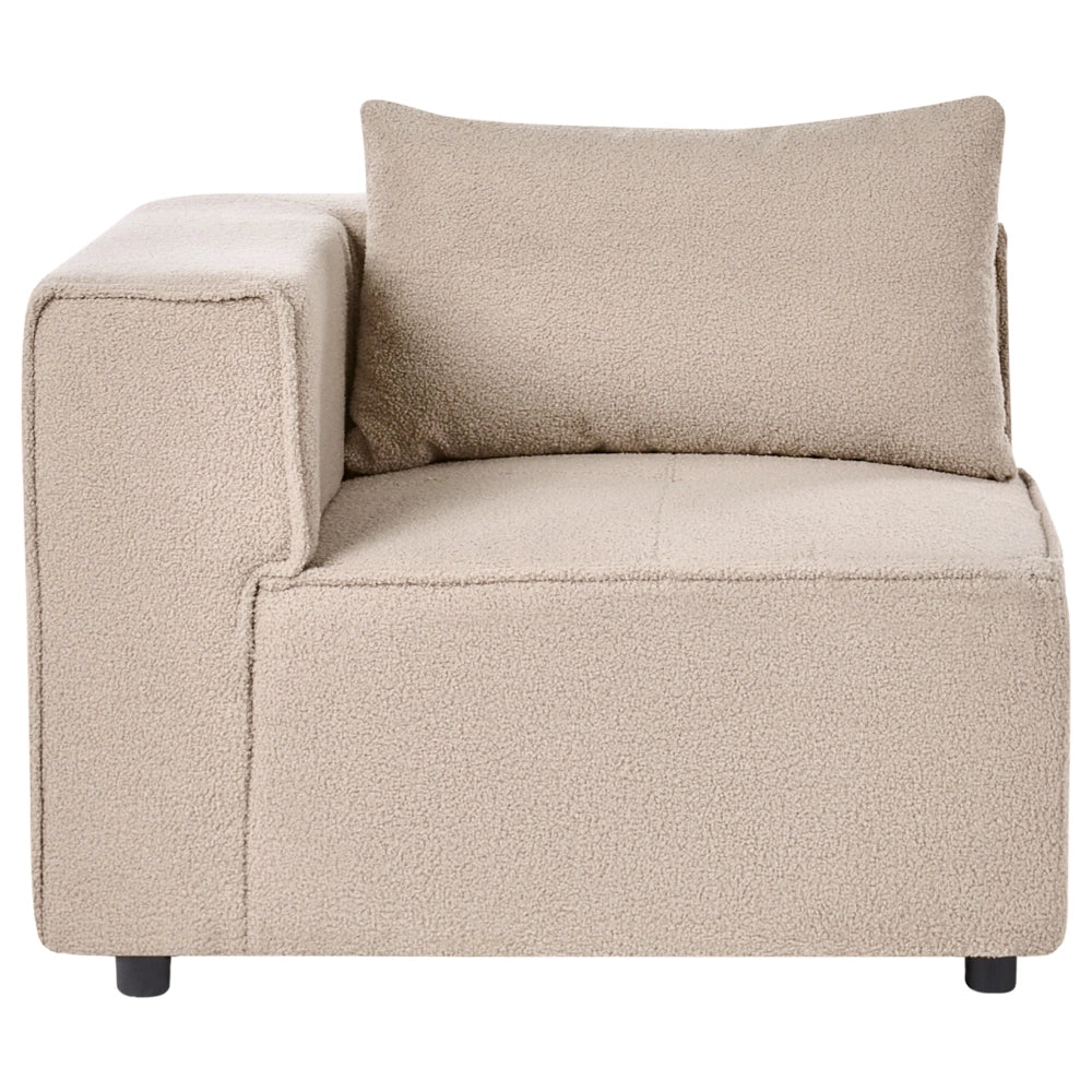 Modulo divano a 1 posto angolare bouclé Beige sezione modulare