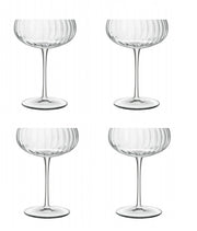Set 4 Calici Bicchieri Prosecco Champagne in Vetro Optica 30 cl Luigi Bormioli