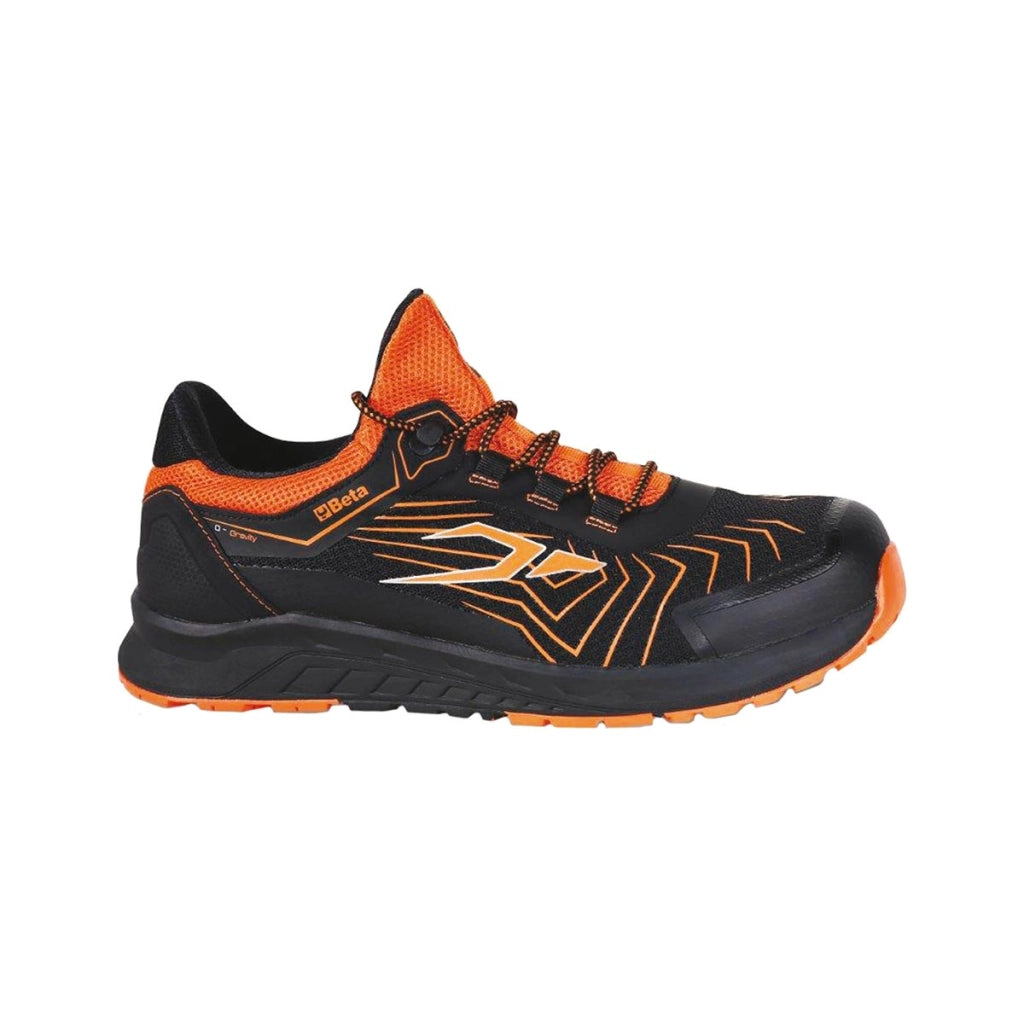 SCARPE BASSE ANTINFORTUNISTICA BETA GRAVITY N° 40 NERO E ARANCIONE