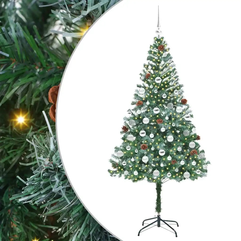 Albero di Natale artificiale Verde 180 cm PVC e Acciaio 3396719