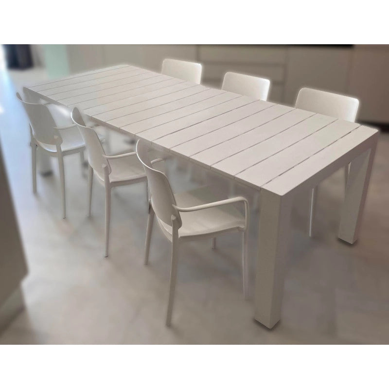 Tavolo Allungabile Monaco 160-230x98x75h cm 3 colori - Bianco