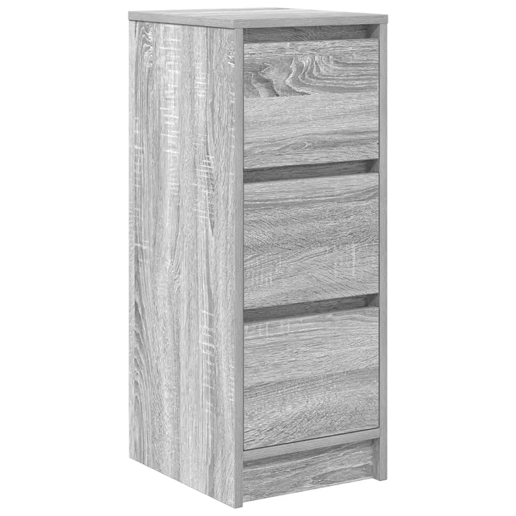 vidaXL Credenza Grigio Sonoma 29,5x34x76 cm in Legno Multistrato