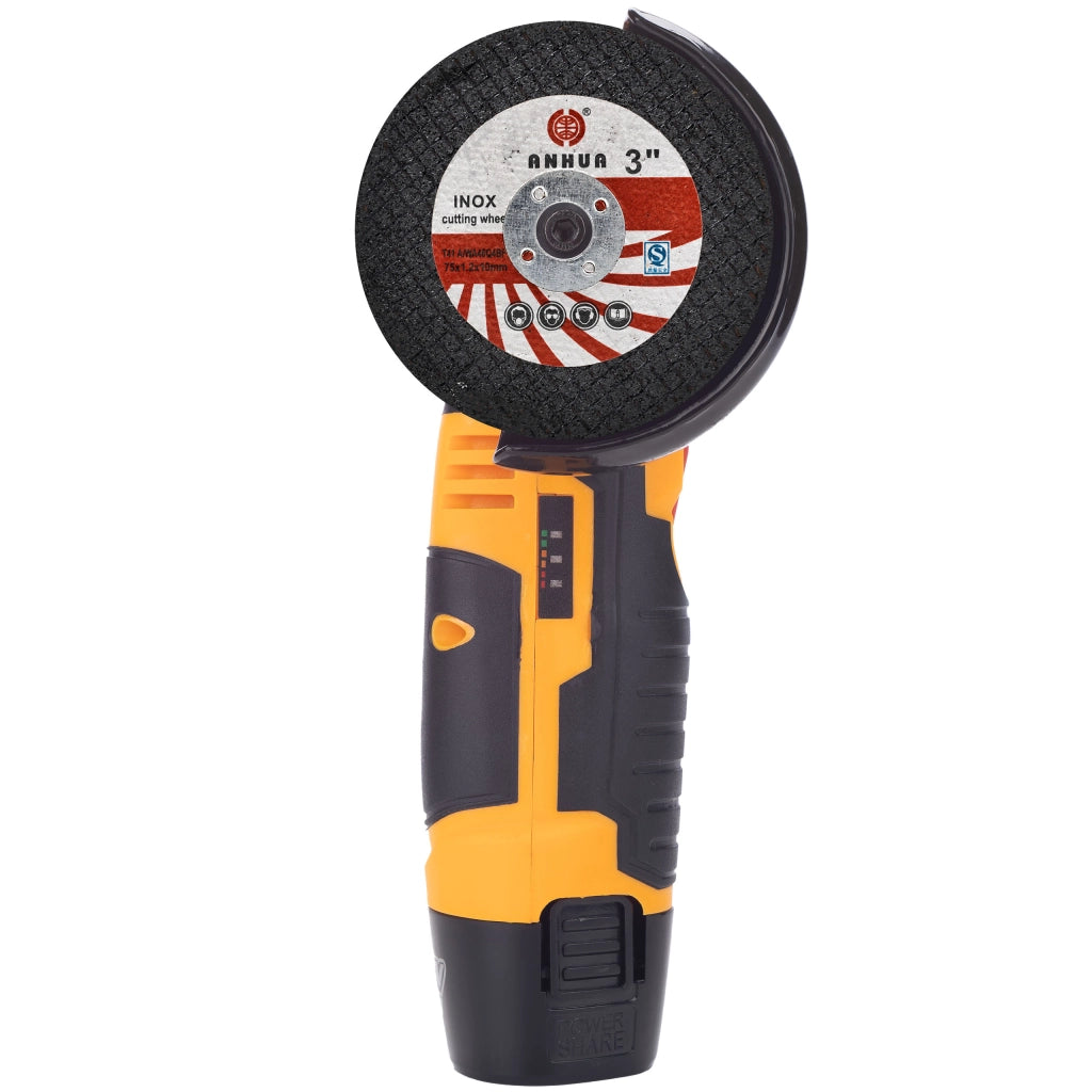 Mini Smerigliatrice 12V Rosfix Blue Bird MBB12V – Design Ergonomico, Batteria Lunga Durata | Ø 76 mm, 19500 giri/min