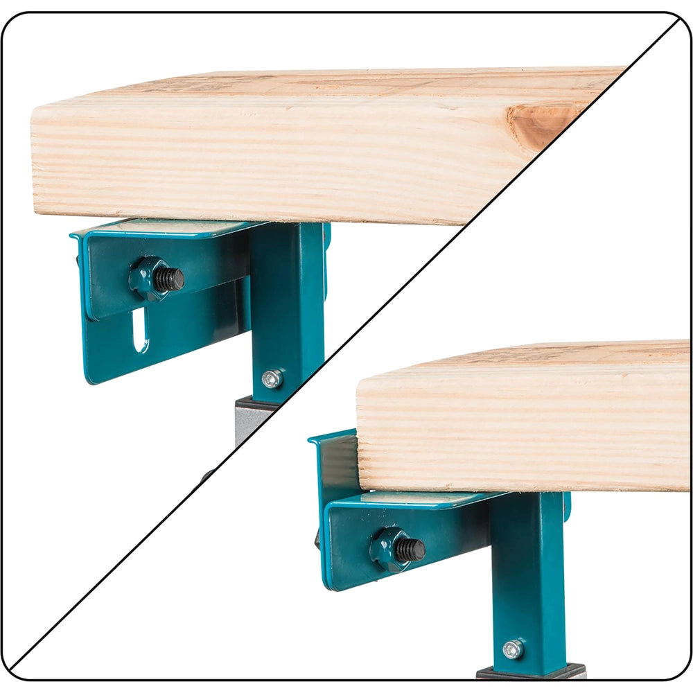Makita DEBWST06 – Supporto/stand regolabile per troncatrici con struttura in alluminio fino a 2,55M