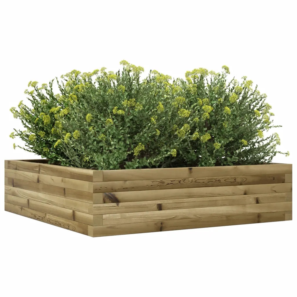 Fioriera da Giardino 90x90x23 cm in Legno di Pino Impregnato 847207