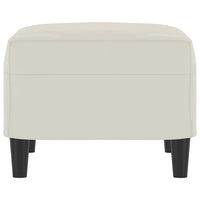 Poggiapiedi Crema 60x50x41 cm in Velluto 349301