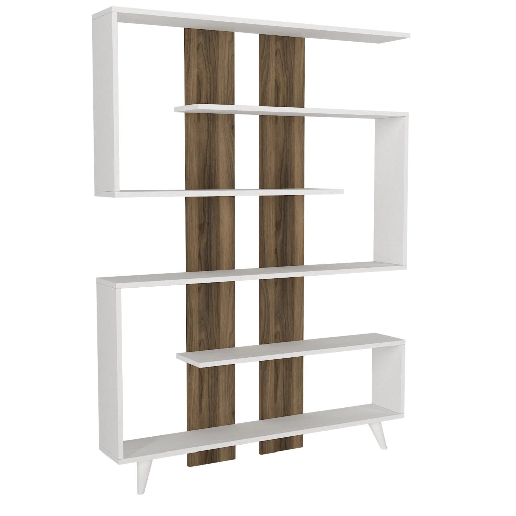 Libreria in legno "Rain" - 120 x 20 x 162 cm - Marrone