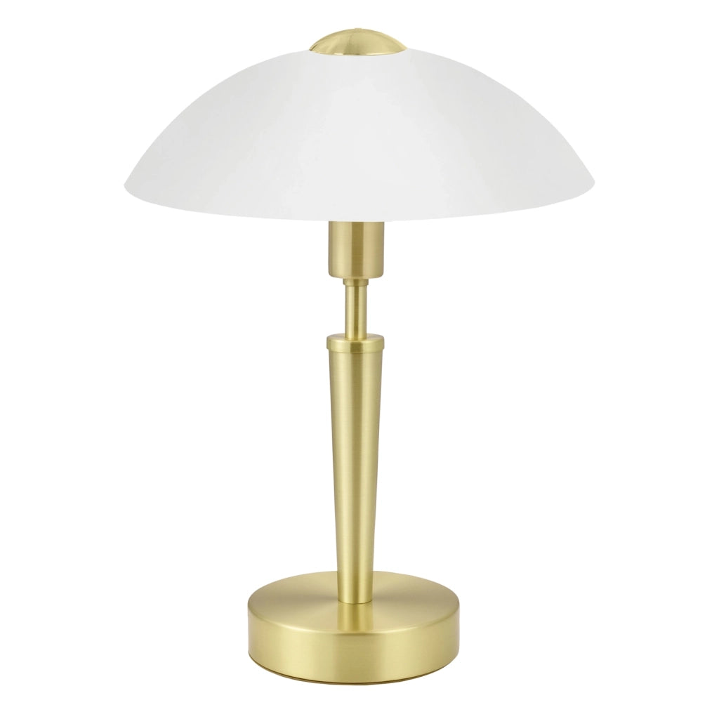 Lampada Da Tavolo Contemporanea Solo 1 Acciaio Ottone Opaco 1 Luce E14