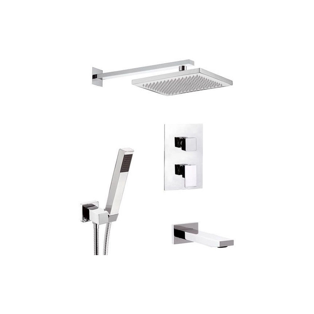 Set doccia completo con rubinetto e deviatore a 5 vie - serie skyline