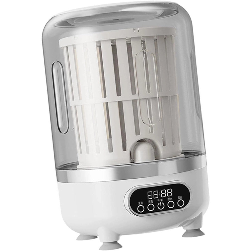 Trade Shop - Mini Lavatrice Portatile Compatta Ricaricabile Design Senza Fili Con Cestello Centrifuga -