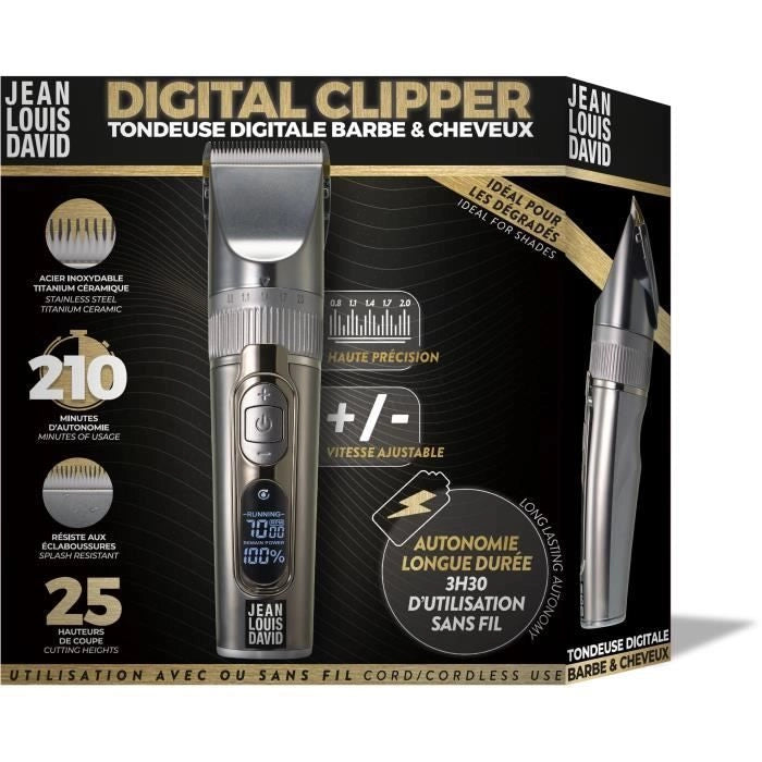 Falciatrice 2 in 1 capelli digitali e barba jean louis David