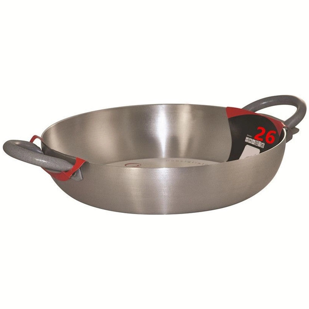 Trade Shop - Tegame In Alluminio Pentola Con Doppio Manico Soft Touch Ergonomici Da ø22 A 40cm Cucina -