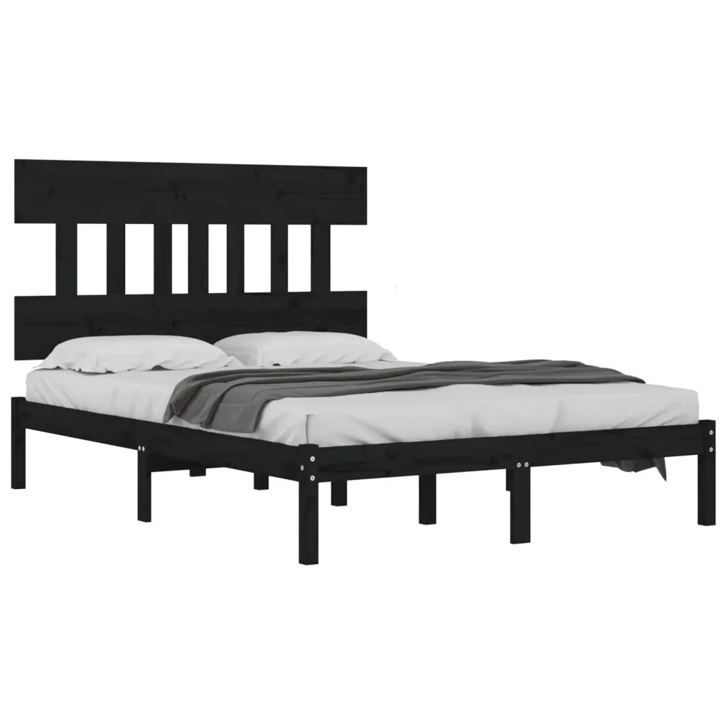 Giroletto Nero in Legno Massello 140x190 cm cod mxl 34551