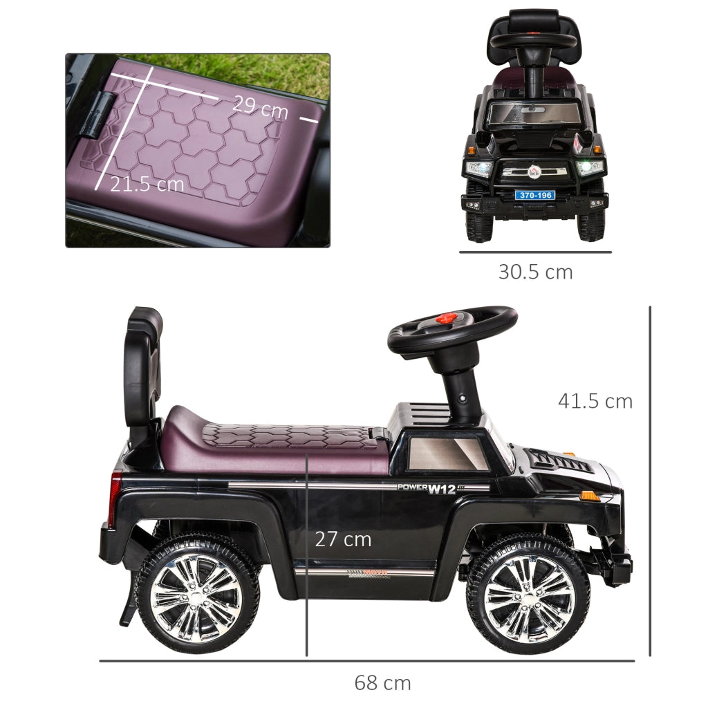 Macchina Giocattolo Cavalcabile Fuoristrada per Bambini ¨C zephmum ¨C Nero 68x30.5x41.5cm