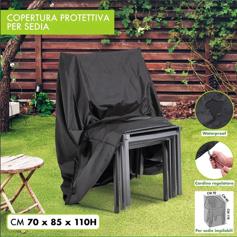 COPERTURA PROTETTIVA PER SEDIA 70X85X110 H CM WATERPROOF