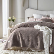Sprei in Flanella di Velluto in Cuoio, 200 x 220 cm per Letto e Divano