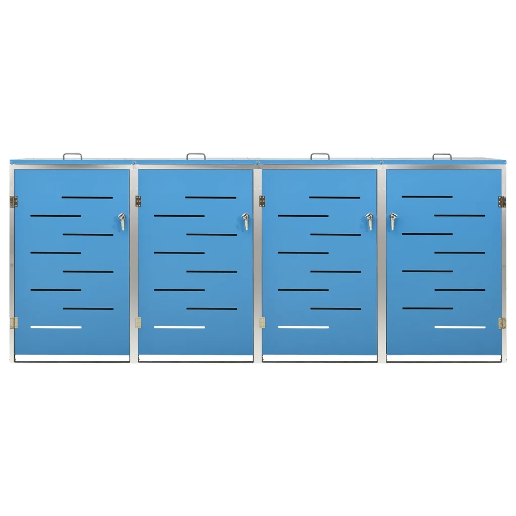 Copribidone per Spazzatura Singolo 69x77,5x112,5cm Acciaio Inox 149569