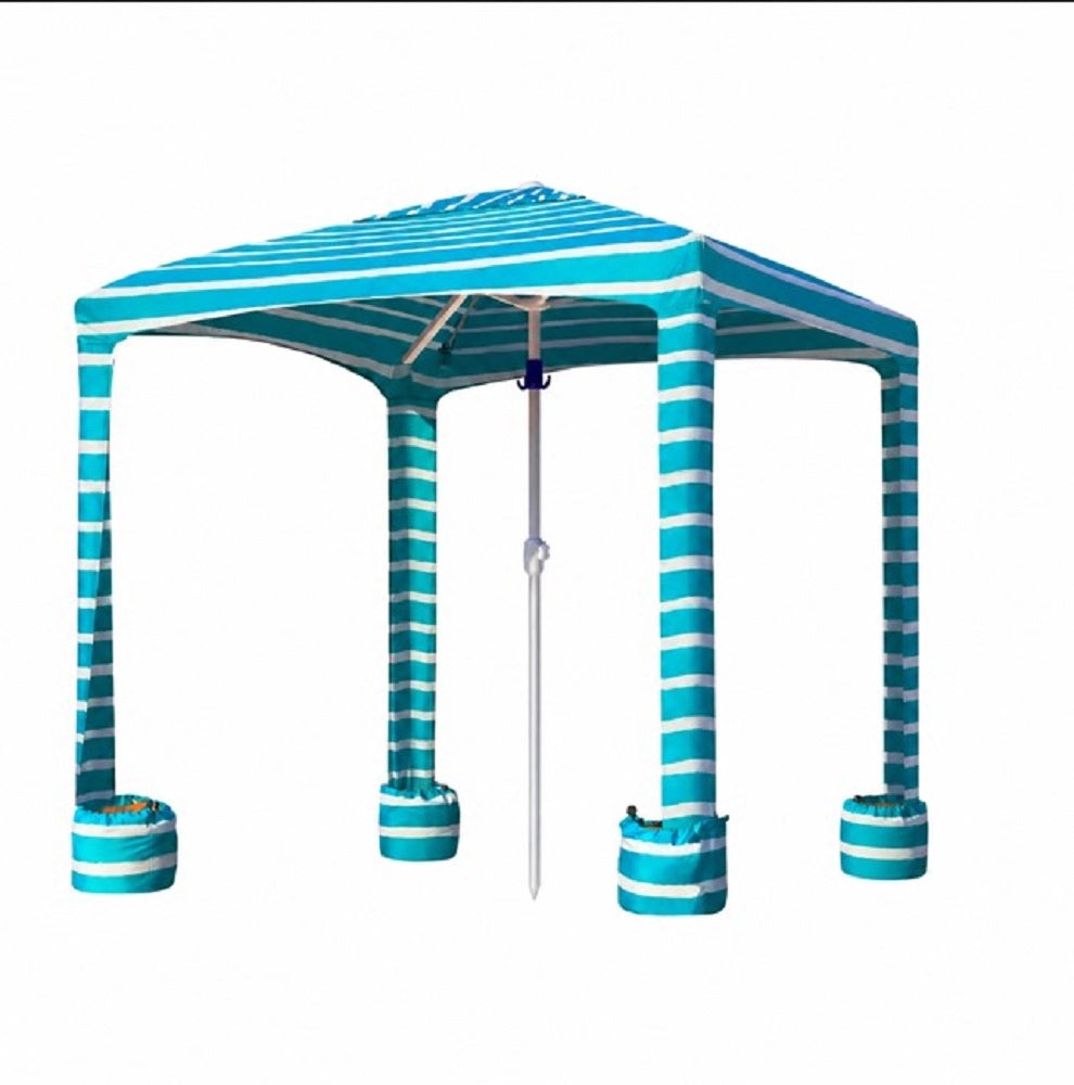Ombrellone Gazebo per Spiaggia cm 173x173 Comfort, protezione e stile in riva al mare