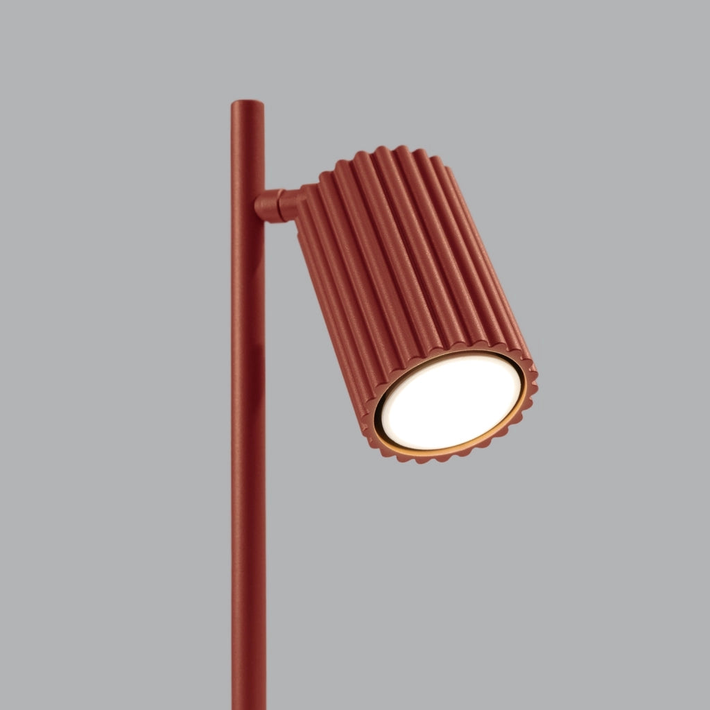 Lampada da tavolo ocra rossa snodata GU10 Pure Lume
