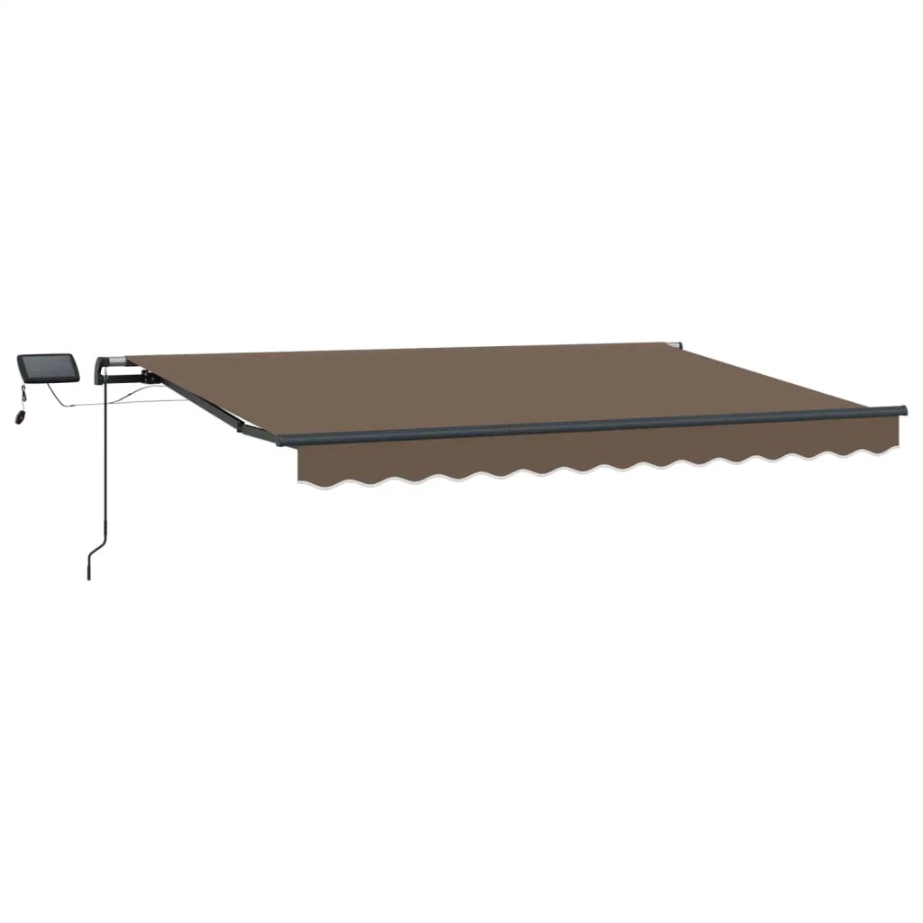 Tenda retrattile Tortora 450 × 300 cm Tessuto e Alluminio 3426188