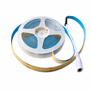 STRISCIA COB 12W/M ADESIVA 5M LUCE BLU 60W TAGLIABILE FLESSIBILE COB 320 LED 12V