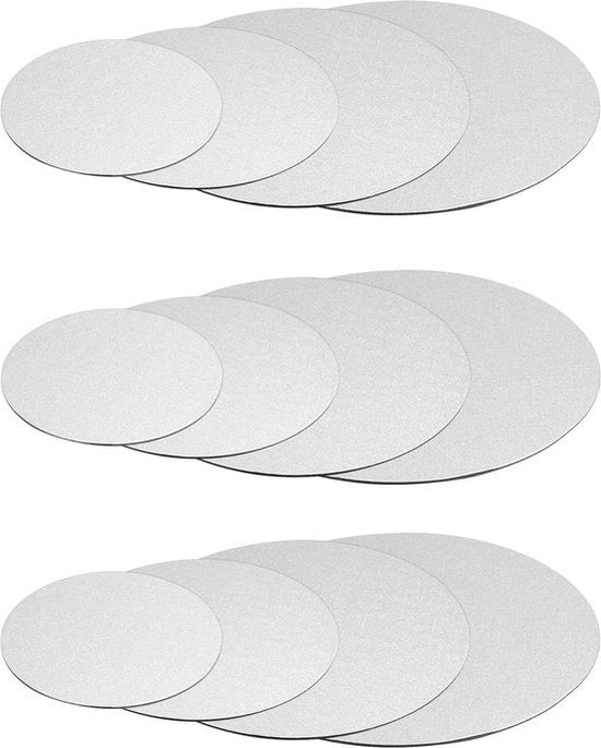 Tavolo per torte in ceramica a rilievo 12 pezzi diametri 15 20 25 30 cm per feste di matrimonio - inclusa torta di matrimonio anniversario
