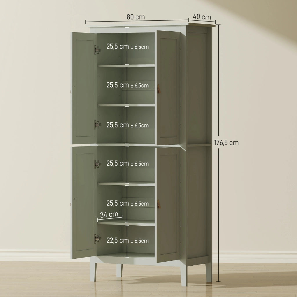 Mobile da cucina ¨C zephmum ¨C 80x40x176,5 cm, verde