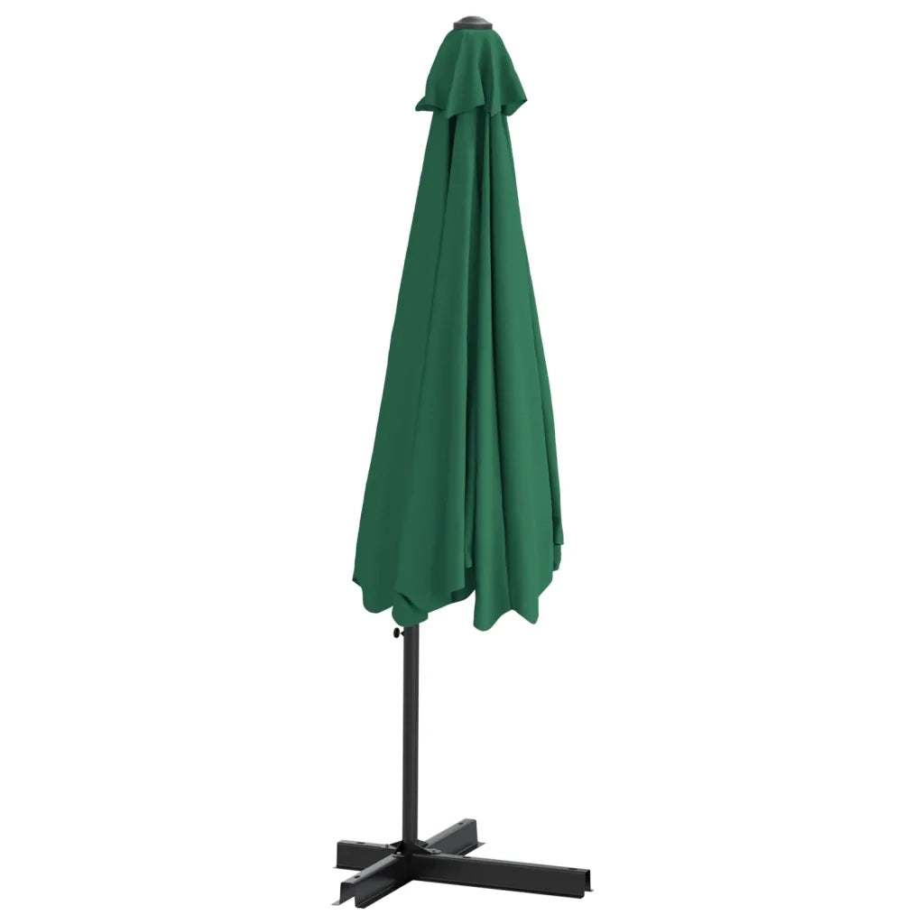 Ombrellone da Giardino-Ombrello da Balcone con Palo in Acciaio 300 cm Verde