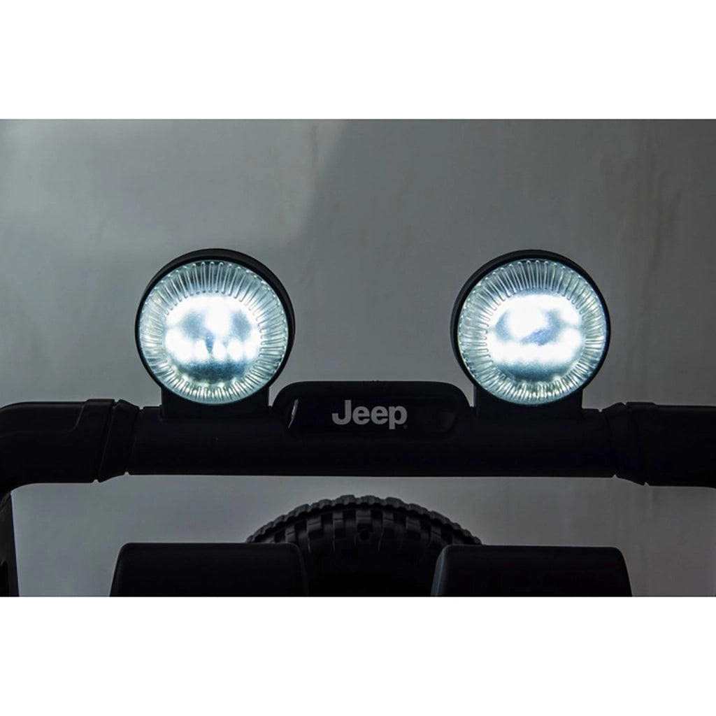 Macchina Elettrica per Bambini Fuoristrada Jeep Wrangler Rubicon 12V con Telecomando Rosso