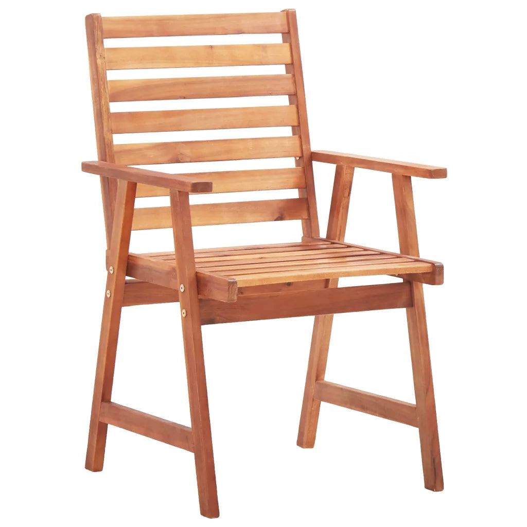 Sedie da Pranzo da Esterni con Cuscini 2 pz Massello di Acacia 3064346