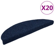 Tappetini Autoadesivi per Scale 20 pz Blu Marino 56x17x3 cm