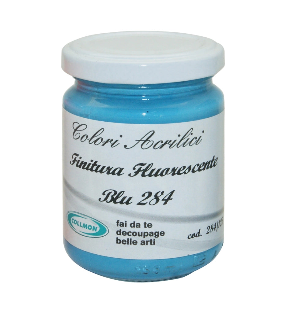 COLORE ACRILICO ML 125 FLUORESCENTE BLU
