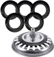 Set di guarnizioni di gomma per getto di vetro - 5 pezzi - Ø 54 mm - Chiusura ermetica - Materiale corrosione-resistente