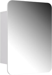 Specchio contenitore bagno Zino, Bianco, 70 x 50 cm con ripiani