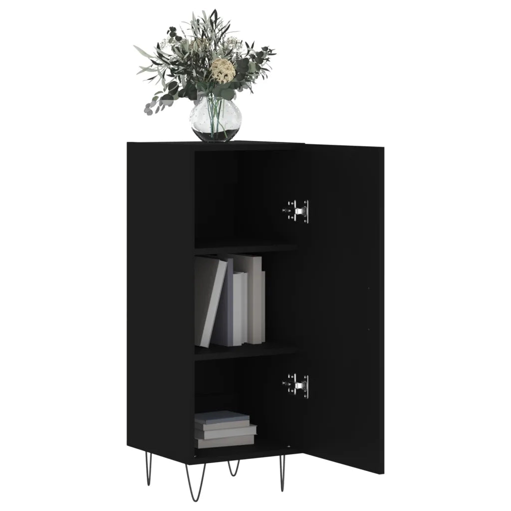 Credenza Nero 34,5x34x90 cm in Legno Multistrato 828533