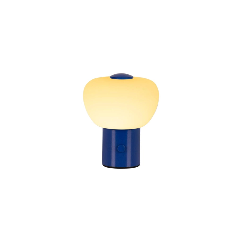 Lampada da tavolo LED wireless vetro blu GUSTAV Lucide