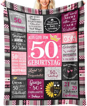 Regalo per il 50° compleanno donna, decorativo, 150x130CM