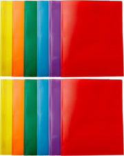 Mappen con 2 tasche per carta da lettera, 12 pezzi, diverse colori