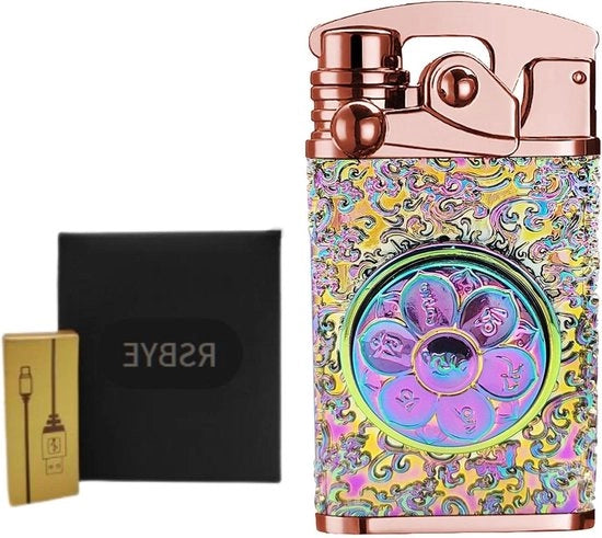 Ansteker USB - Carica Elettrica - Ansteker a Plasma - Doppia Fiamma - Uomo e Donna - Confezione Regalo - Multi