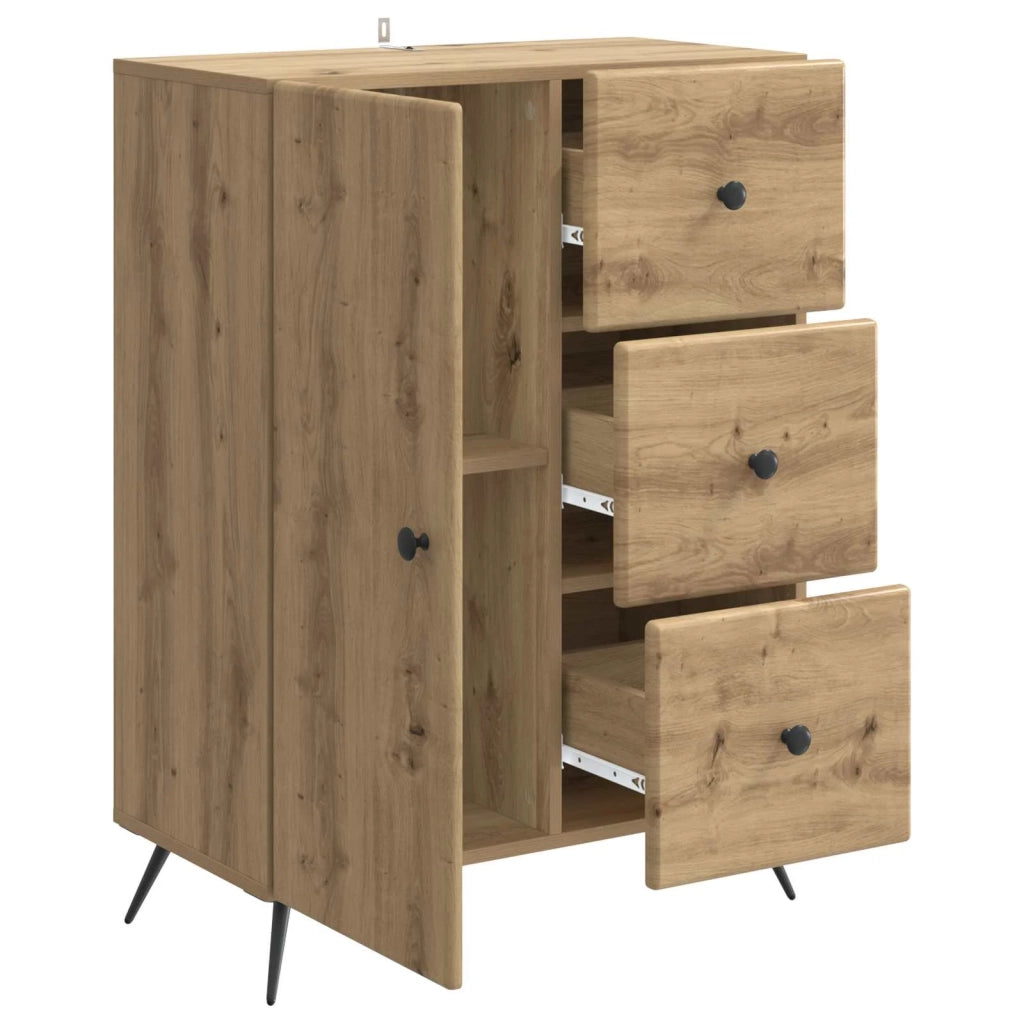 Credenza con cassetto Rovere Artigianale 66 x 34,5 x 90 cm