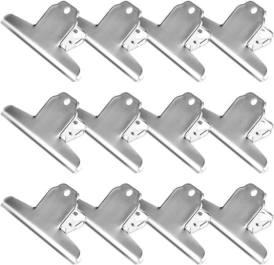 Papierclip metallico, non arrugginito, acciaio inossidabile, 145 mm, argento.