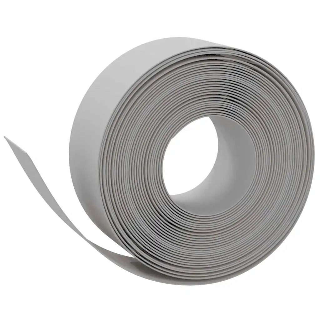 Bordature da Giardino 4 pz Grigie 10 m 20 cm in Polietilene 3155454