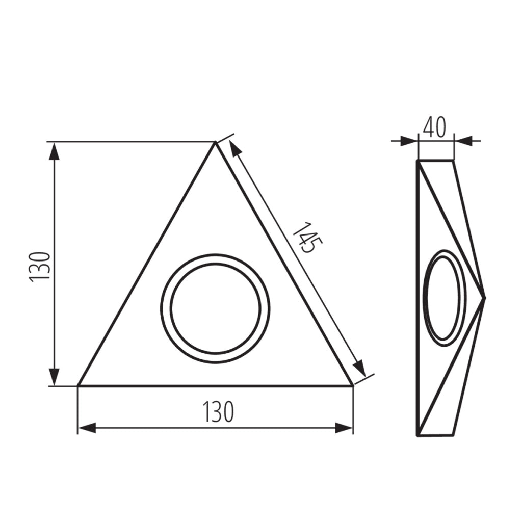 Faretto sottopensile bianco triangolare G4 10W Kanlux
