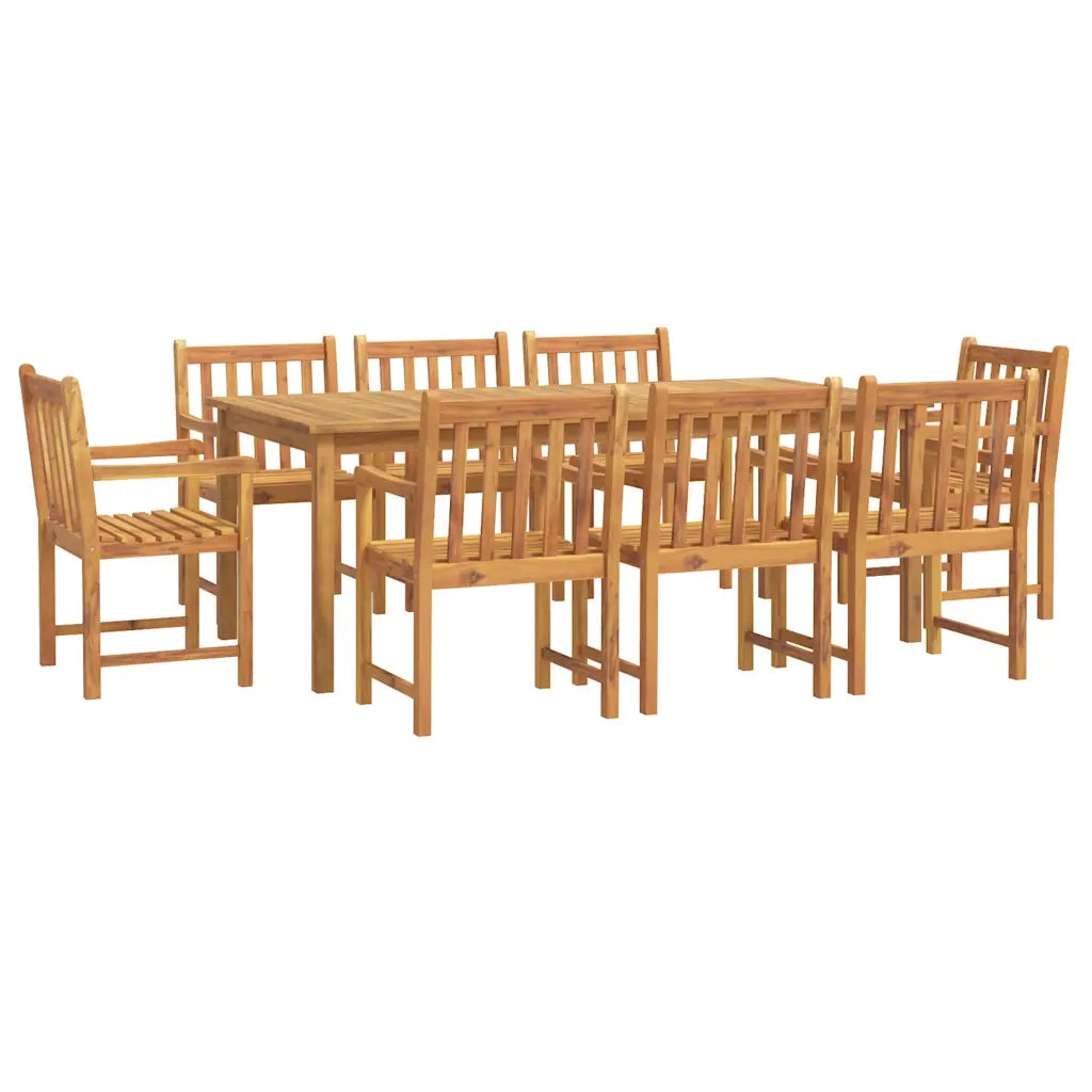 Set da Pranzo da Giardino 9 pz Legno Massello di Acaciacod mxl 117666