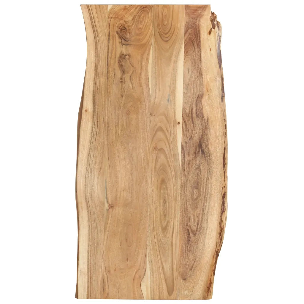 Piano del Tavolo in Legno Massello di Acacia 118x(50-60)x2,5 cmcod mxl 73197