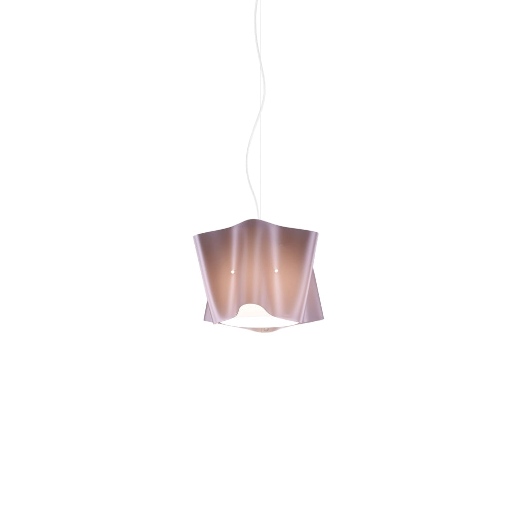 Sospensione Moderna Folio Polilux ® Pink Metal E Metallo Cromo 1 Luce E27