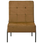 Poltrona Relax 65x79x87 cm Marrone in Velluto 325778