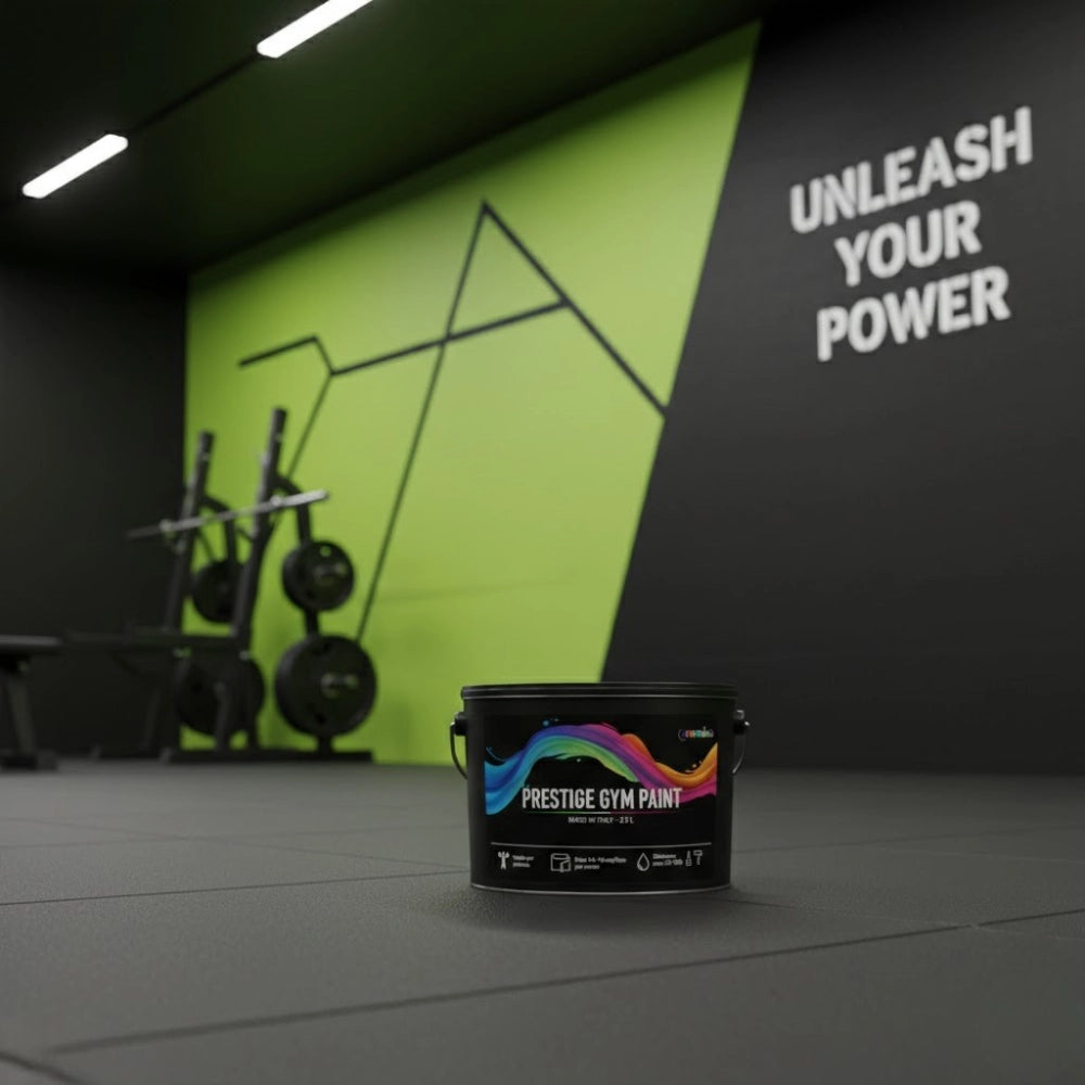 Pittura murale prestige gym paint verde lime super lavabile per palestre *** formato 2.5 lt, confezione 1