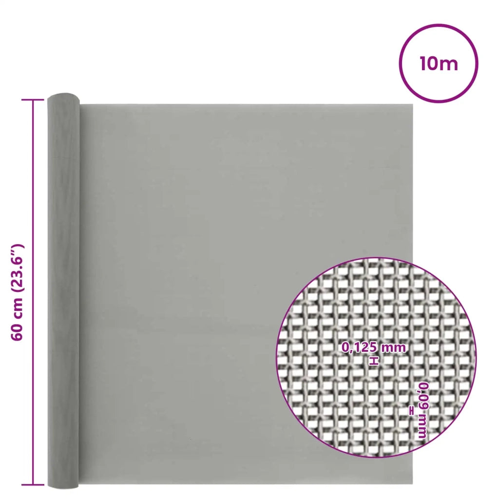 Rete per schermatura 60 x 1000 cm 120 Mesh Argento 42039588