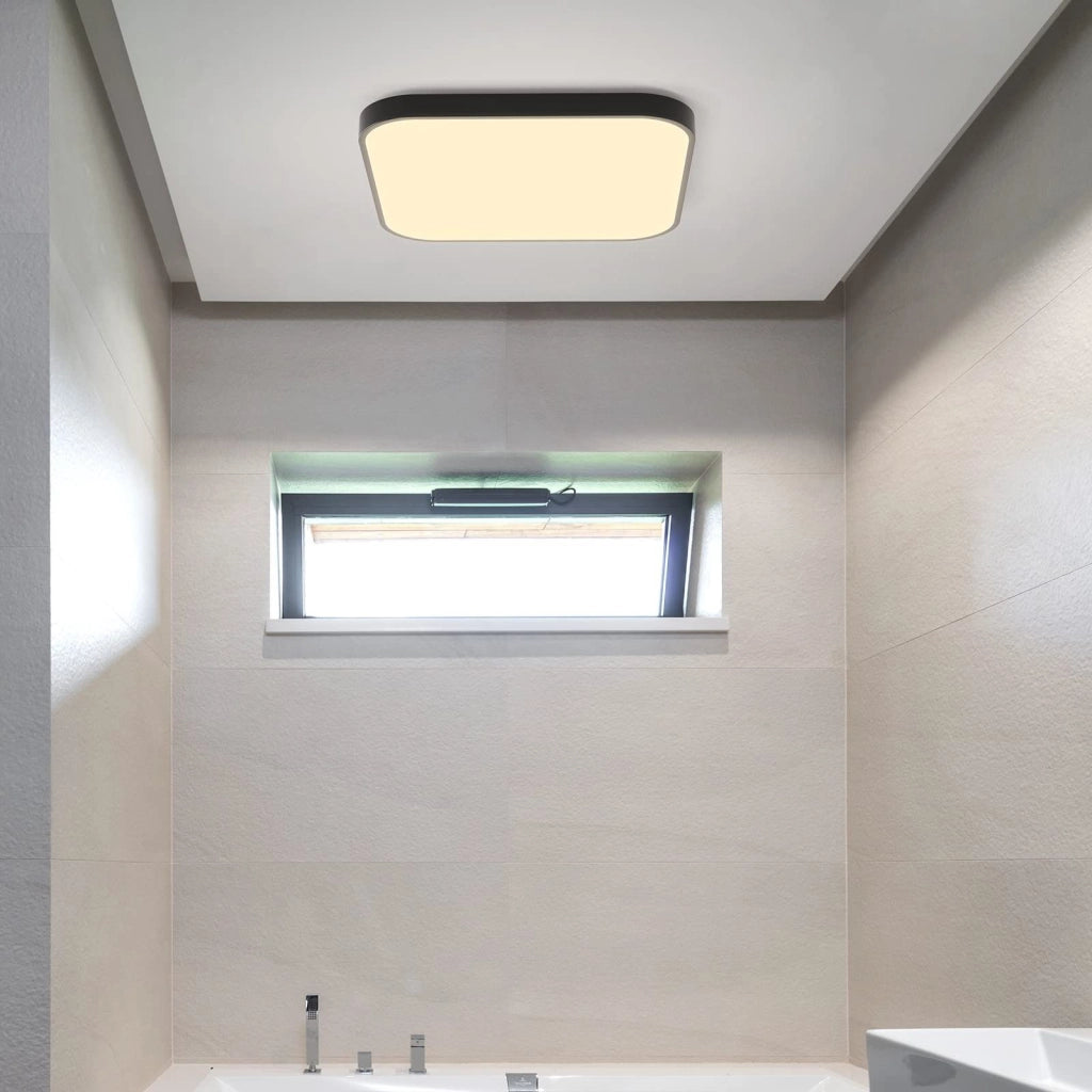 ZMH Lampada da soffitto plafoniera LED quadrata piatta 27cm 19W per camera letto corridoio